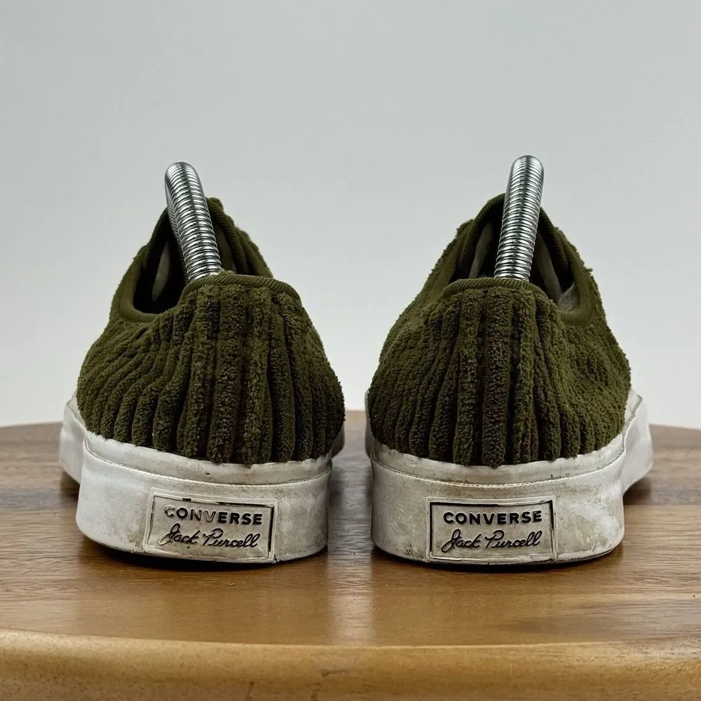 Womens Converse X Jack Purcell Widewale‎ Cord Ox Surplus Olive Sneakers Size 9.5